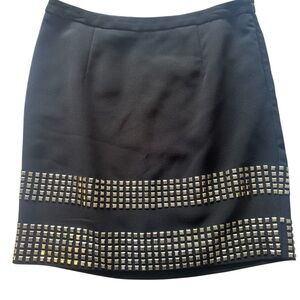 MICHAEL Michael Kors Black Embellished Pencil Skirt | Sz 8 | $127